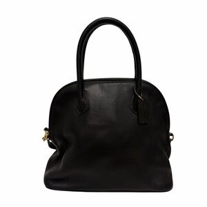 Coach Black Pebbled Leather Satchel Handbag